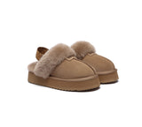 UGG Slippers - EVERAU® UGG Women Removable Strap Slingback Slippers Forever Platform