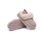 UGG Slippers - EVERAU® UGG Women Removable Strap Slingback Slippers Forever Platform