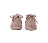 UGG Slippers - UGG Slippers Women Sheepskin Wool Ribbon Bow Ruby