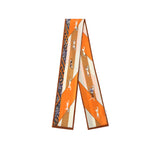 Accessories - Printed Long Rayon Silk Scarf Multiple Patterns And Colours