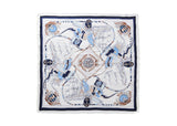 Accessories - Printed Square Rayon Silk Scarf Multiple Patterns And Colours