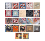 Accessories - Printed Square Rayon Silk Scarf Multiple Patterns And Colours