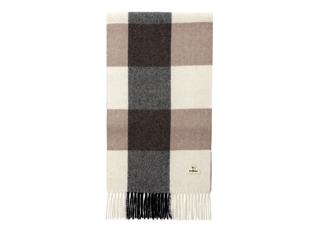 EVERAU® Tartan 100% Wool Scarf EVERAU
