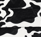 Apparel - Kids Reversible Hoodie Blanket Cow Pattern