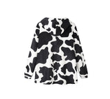 Apparel - Kids Reversible Hoodie Blanket Cow Pattern