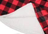 Apparel - Reversible Hoodie Blanket Unisex Black And Red Check