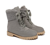 Fashion Boots - AS UGG Women Fashion Chunky Boots Mina