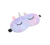 Faux Fur Ultra Plush Unicorn Eye Mask