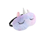 Faux Fur Ultra Plush Unicorn Eye Mask