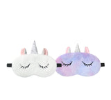 Faux Fur Ultra Plush Unicorn Eye Mask