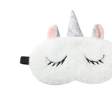 Faux Fur Ultra Plush Unicorn Eye Mask