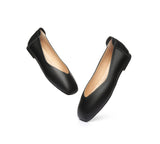 Flats - AS UGG Women Leather Ballet Flats Linda