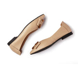 Flats - Pointed Toe Ballet Flat With Metal Buckle Décor Women Pari