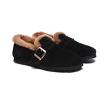 Flats - Shearling Lined Suede Loafer Women Mona