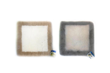 Genuine Australian Sheepskin Soft Border Cushion (2192556064826)