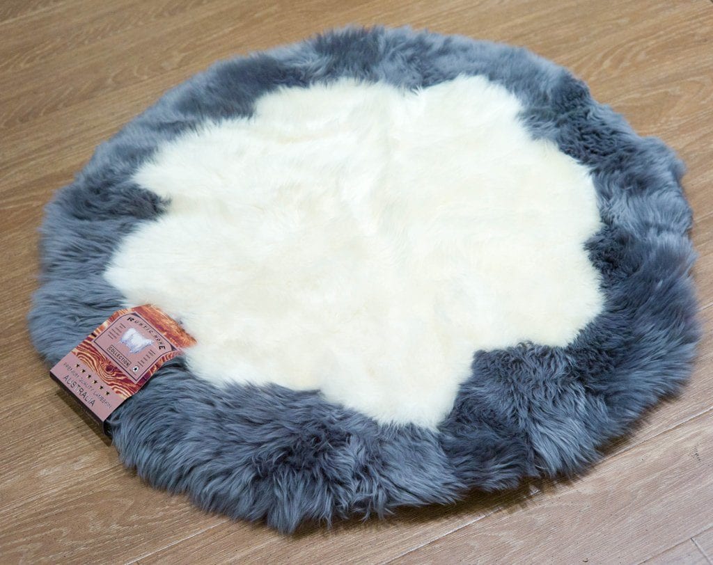 Genius Australian Sheepskin Wool Round Carpet Flower Rug 90cm Ever Australia