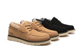 Shoes - Lace Up Sheepskin Casual Men Shoes Trekker