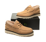 Shoes - Lace Up Sheepskin Casual Men Shoes Trekker