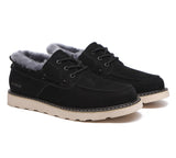 Shoes - Lace Up Sheepskin Casual Men Shoes Trekker