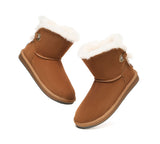 UGG Boots - Ankle Sheepskin Boots With Adjustable Strap Women Mariel