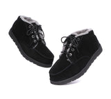 UGG Boots - Lace Up Ankle Sheepskin Casual Men Boots Ryan