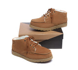 UGG Boots - Lace Up Ankle Sheepskin Casual Men Boots Ryan