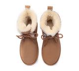 UGG Boots - Lace-up Sheepskin Boots Women Short Stark