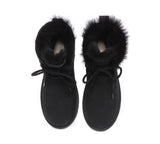 UGG Boots - Lace-up Sheepskin Boots Women Short Stark