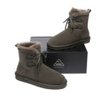 UGG Boots - Lace-up Sheepskin Boots Women Short Stark