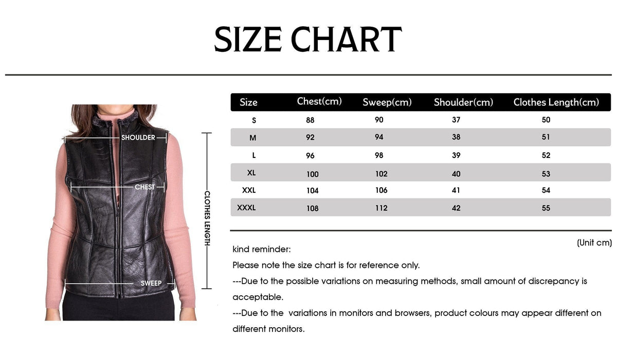 Ladies Nappa Vest #9988002 (2437322571834)