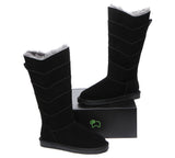 UGG Boots - Premium Australian Sheepskin Knee High Zipper Boots Women Swanston 5 Panel