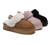 UGG Boots - Removable Strap Slingback UGG Slippers Women Muffin Platform