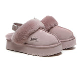 UGG Boots - Removable Strap Slingback UGG Slippers Women Muffin Platform