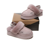 UGG Boots - Removable Strap Slingback UGG Slippers Women Muffin Platform