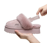 UGG Boots - Removable Strap Slingback UGG Slippers Women Muffin Platform