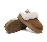 UGG Boots - Removable Strap Slingback UGG Slippers Women Muffin Platform