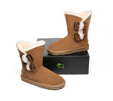 UGG Boots - Sheepskin Double Bow Boots Women Eira