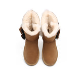 UGG Boots - Sheepskin Double Bow Boots Women Eira