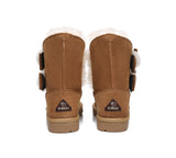 UGG Boots - Sheepskin Double Bow Boots Women Eira