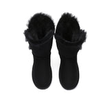 UGG Boots - Short Twin Button Sheepskin Boots Aspen