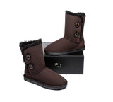 UGG Boots - Twin Button Short Sheepskin Boots