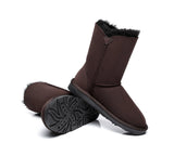 UGG Boots - Twin Button Short Sheepskin Boots