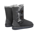 UGG Boots - Twin Button Short Sheepskin Boots