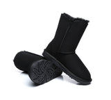 UGG Boots - Twin Button Short Sheepskin Boots