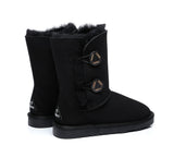 UGG Boots - Twin Button Short Sheepskin Boots