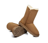 UGG Boots - Twin Button Short Sheepskin Boots