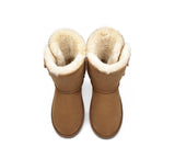 UGG Boots - Twin Button Short Sheepskin Boots