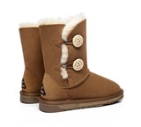 UGG Boots - Twin Button Short Sheepskin Boots