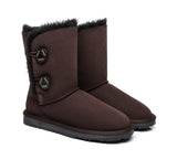 UGG Boots - Twin Button Short Sheepskin Boots