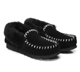 UGG Slippers - Ankle Sheepskin Slippers Mens Popo Moccasins Big Size